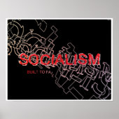 Socialism Is Built To Fail Poster (Vorne)