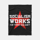Socialism Works For Those Who Don'  Fleecedecke (Vorderseite)