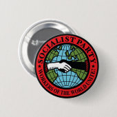 SOCIALISTISCHES PARTY USA BUTTON (Vorne & Hinten)