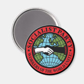 SOCIALISTISCHES PARTY USA MAGNET (Vorderseite/Rückseite)