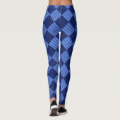 Socialite Blue Diamond Pattern Leggings (Rückseite)