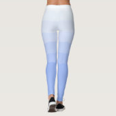 Socialite Blue Grade Ombre Pattern Leggings (Rückseite)