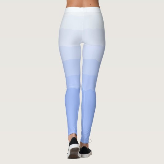 Socialite Blue Grade Ombre Pattern Leggings (Rückseite)