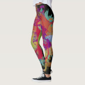 Socialite Colorful Grunge Spritzer Leggings (Links)