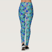 Socialite Mermaid Scales Pattern Leggings (Rückseite)
