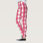 Socialite Pink Gingham Pattern Leggings (Links)