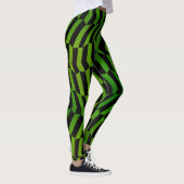 Socialite Wild und Sassy Green Pattern Leggings (Rechts)