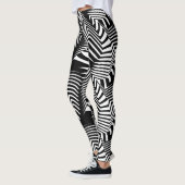 Socialite-wildes u. verrücktes Schwarz-weißes Leggings (Links)