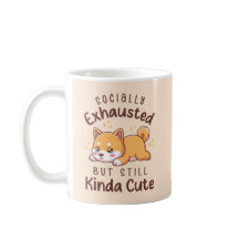 Socially Exhausted But Still Cute - Shiba Inu