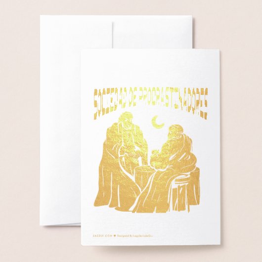 Sociedad de procrastinadores folienkarte (Rückseite mit Umschlag)