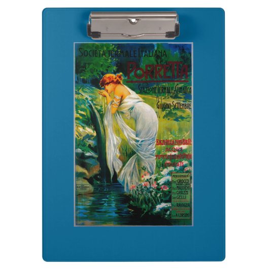 Societa Termale Italiana Vintages PosterEurope Klemmbrett (Vorderseite)