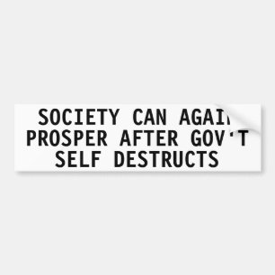 Society can again prosperiert autoaufkleber