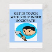 SOCIOPATH POSTKARTE (Vorderseite)