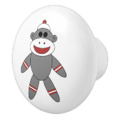 Sock Affe Stufftier Kinderschlafzimmer Dresser Keramikknauf (Rechts)