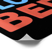 Sock Blau Bett Lustiges Meme _1 Poster (Ecke)