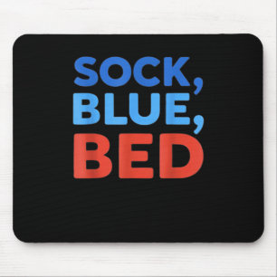 Sock Blau Bett Lustiges Meme  Mousepad