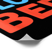 Sock Blau Bett Lustiges Meme Poster (Ecke)