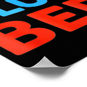 Sock Blau Bett Lustiges Meme Poster (Ecke)