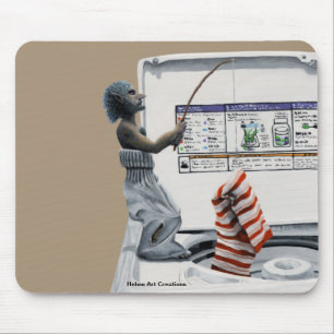 Sock Criminal Fashion Fantasy Art Mouse Pad Mousepad