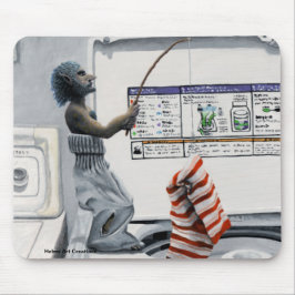 Sock Criminal Fishing Crime Fantasy Art Mousepad