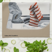 Sock Criminal Fishing Dieb Fantasy Kittuch Geschirrtuch (Gefaltet)