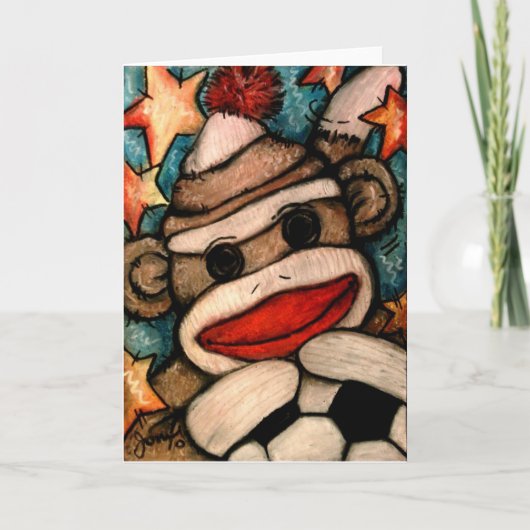 SOCK-er-Affe Karte (Vorderseite)