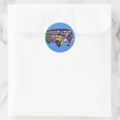 Sock Geld Friedensbus Aufkleber (Tasche)