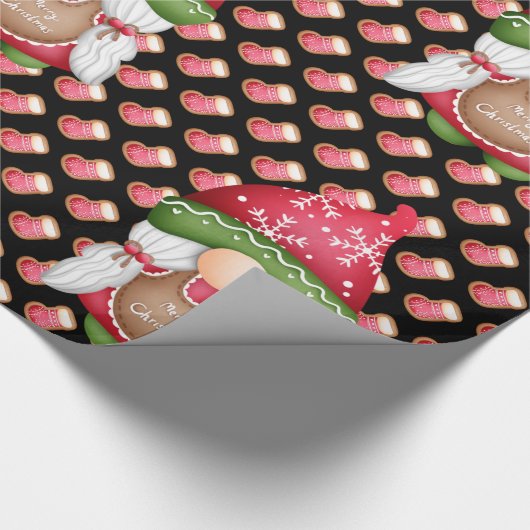 Sock Gnome - Farbe anpassen Geschenkpapier (Ecke)