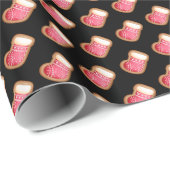 Sock Gnome - Farbe anpassen Geschenkpapier (Rolleneckpunkt)