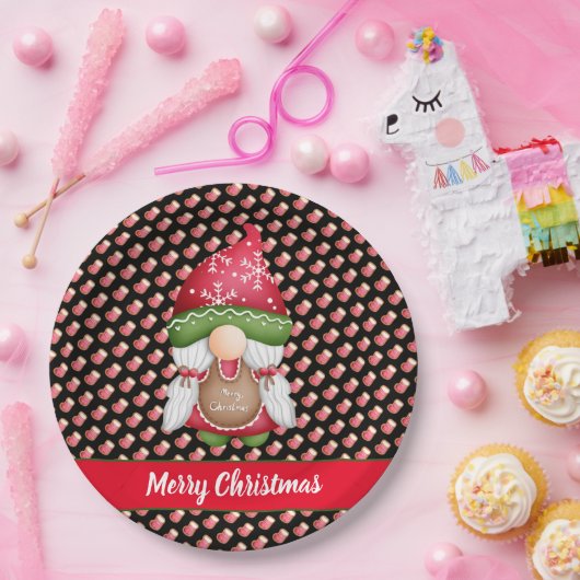 Sock Gnome passen Farbe und Text an Pappteller (Party)