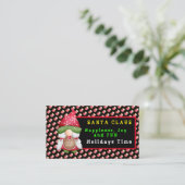 Sock Gnome passen Farbe und Text an Visitenkarte (Stehend Vorderseite)