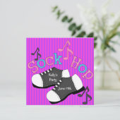 Sock Hop 50er Party Einladungen (Stehend Vorderseite)