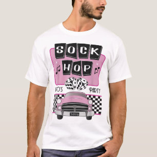 Sock Hop Dance Kostüm Retro 50er Pink Rocka der 5 T-Shirt