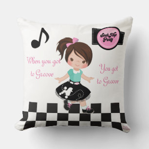 Sock Hop Party / Old School Pillow Image von MUJKA Kissen