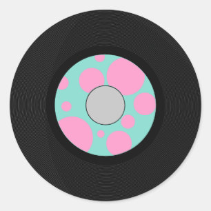 Sock-Hop-Party Runder Aufkleber