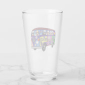 Sock Money Peace Bus Glass Glas (Rückseite)
