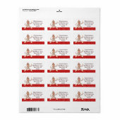 Sock Monkey Address Labels Adressaufkleber (Vorne)