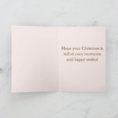 Sock Monkey - Amerikanische Weihnachtskarten Einladung (Innenseite)