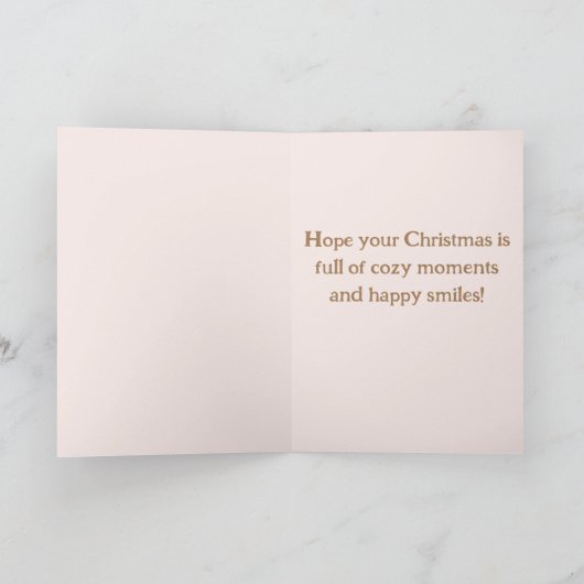 Sock Monkey - Amerikanische Weihnachtskarten Einladung (Innenseite)