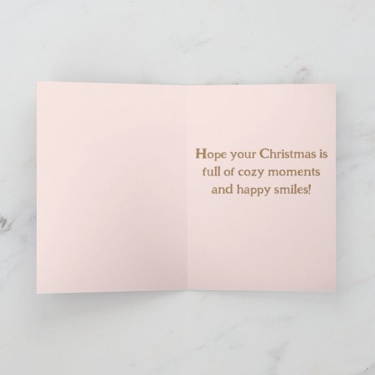 Sock Monkey - Amerikanische Weihnachtskarten Einladung (Innenseite)