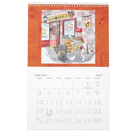 Sock monkey and his friends calendar 2022 kalender (Jan 2027)