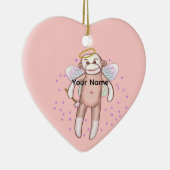 Sock Monkey Angel Ornament (Rechts)