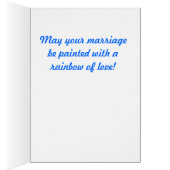 Sock Monkey Artist Wedding Card (Innen (Rechts))
