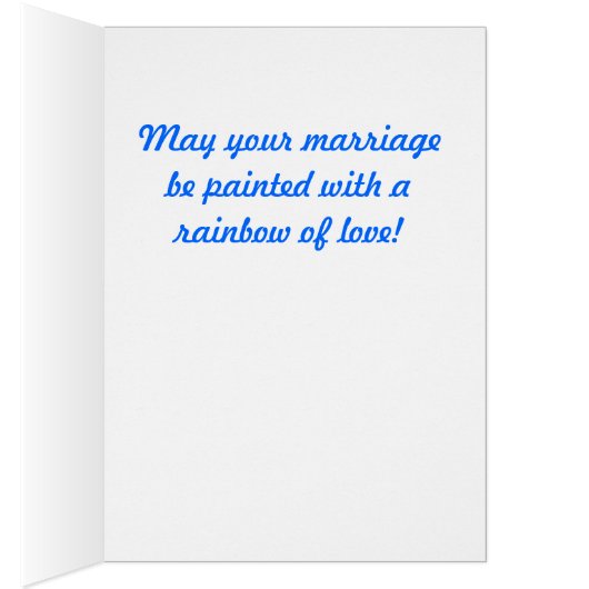 Sock Monkey Artist Wedding Card (Innen (Rechts))