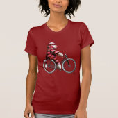 Sock Monkey auf dem Fahrrad T-Shirt (Vorderseite)
