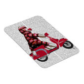 Sock Monkey auf Moped Magnet (Rechte Seite)