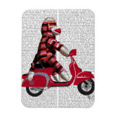 Sock Monkey auf Moped Magnet (Vertikal)