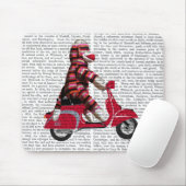 Sock Monkey auf Moped Mousepad (Mit Mouse)