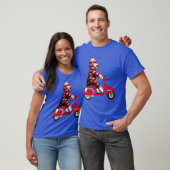 Sock Monkey auf Moped T-Shirt (Unisex)