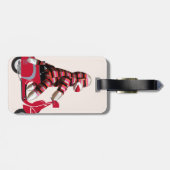 Sock Monkey auf Red Moped Gepäckanhänger (Rückseite horizontal)